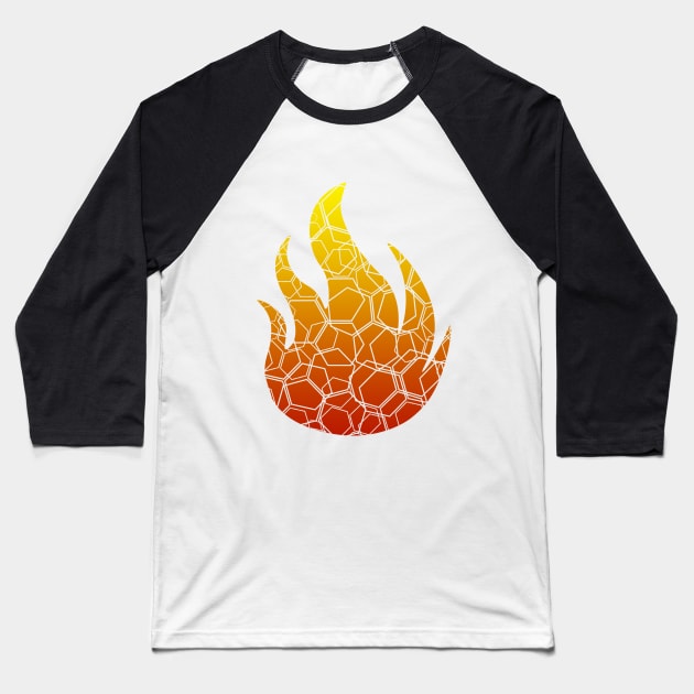 Flame Baseball T-Shirt by rp12